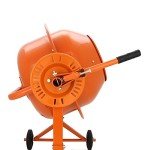 Portable 70L Electric Cement Mixer for DIY