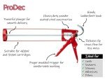 Heavy Duty Caulking Gun for Adhesives