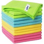 MR.SIGA Microfiber Cleaning Cloths (Pack of 12)