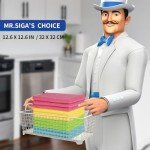 MR.SIGA Microfiber Cleaning Cloths (Pack of 12)