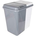 90L Dual Compartment Eco-Friendly Kitchen Waste Bin