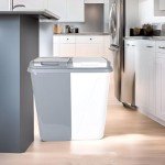 90L Dual Compartment Eco-Friendly Kitchen Waste Bin