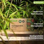 Eco-Friendly Compostable Bin Liners - 40 Pack
