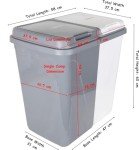 90L Dual Compartment Eco-Friendly Kitchen Waste Bin