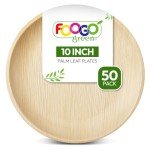 Eco-Friendly Palm Leaf Plates - 25cm Round