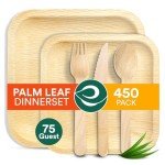 Compostable Palm Leaf Dinnerware Set – Eco-Friendly