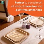 Compostable Palm Leaf Dinnerware Set – Eco-Friendly