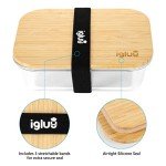 Eco-Friendly Glass Meal Prep Containers with Bamboo Lids