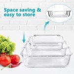 Eco-Friendly Glass Meal Prep Containers with Bamboo Lids