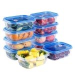 Eco-Friendly Airtight Food Storage Containers - 10 Pack