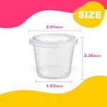 Eco-Friendly 5.5 oz Airtight Portion Cups - 100 Sets