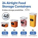 24-Piece Eco-Friendly Food Storage Container Set