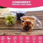 Eco-Friendly 5.5 oz Airtight Portion Cups - 100 Sets