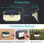 WELALO Eco-Friendly Solar Motion Sensor Lights (2 Pack)