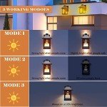 NODFENS Solar Motion Sensor Wall Lights (2 Pack)
