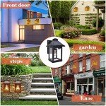 NODFENS Solar Motion Sensor Wall Lights (2 Pack)