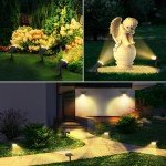 LINKIND Eco-Friendly 16-LED Solar Garden Spotlights (Pack of 2)