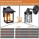 NODFENS Solar Motion Sensor Wall Lights (2 Pack)