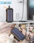 RIAPOW Eco-Friendly 26800mAh Solar Power Bank Charger
