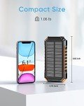 RIAPOW Eco-Friendly 26800mAh Solar Power Bank Charger