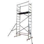 HOME MASTER DIY 5m Aluminium Scaffolding Tower with Outriggers