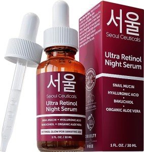 Korean Retinol Night Serum with Snail Mucin