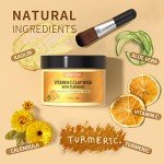 Vitamin C Kaolin Clay Turmeric Face Mask 5.29 Oz