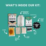 Craft A Brew Home Brewing Starter Kit Kombucha Tea Kit – Home Kombucha Kit – Fermentation Starter with Kombucha SCOBY – 1 Gallon