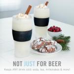 Freezable Pint Mugs Set for Cold Drinks