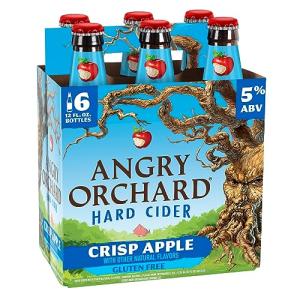 Angry Orchard Crisp Apple Hard Cider, 6 pk, 12 oz bottles, 5% ABV