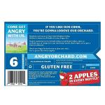 Angry Orchard Crisp Apple Hard Cider, 6 pk, 12 oz bottles, 5% ABV