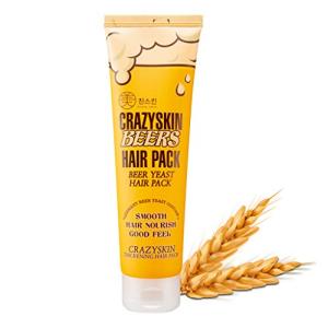 CRAZY SKIN Hair Treatment Mask - pH5.5 Beer Yeast, Protein, Keratin, Argan Oil, Collagen - Repairs Dry, Damaged or Color Treated Hair 6.77oz(200ml)