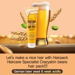 CRAZY SKIN Hair Treatment Mask - pH5.5 Beer Yeast, Protein, Keratin, Argan Oil, Collagen - Repairs Dry, Damaged or Color Treated Hair 6.77oz(200ml)