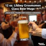 12 Libbey Beer Mugs Set - 12 oz