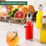 8-Pack Swing Top Glass Bottles for Brewing