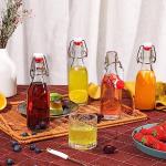 8-Pack Swing Top Glass Bottles for Brewing