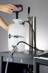Kegco 1 Gallon Hand Pump Pressurized Kegerator Cleaning Kit w/No-Rinse Cleaner