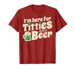 Titties And Beer Funny St Patricks Day 2020 T-Shirt