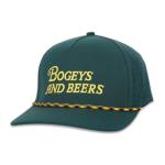 Cooling Golf Hat: Funny "Bogeys and Beers" Design