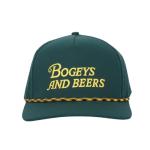 Cooling Golf Hat: Funny "Bogeys and Beers" Design