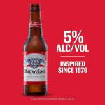 Budweiser Beer, 24 Pack Beer, 12 FL OZ Bottles