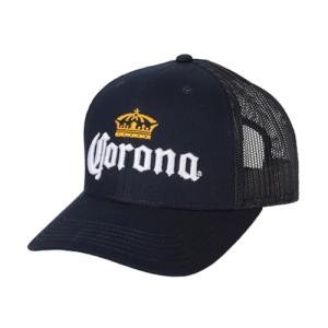 Bioworld Corona Embroidered Logo Navy Trucker Hat