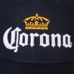 Bioworld Corona Embroidered Logo Navy Trucker Hat