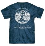 Tee Luv Men's Coors Banquet Shirt - Navy Tie Dye Coors Beer Logo T-Shirt, L
