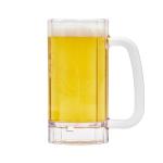 G.E.T. 00086-1-SAN-CL Shatter-Resistant Plastic Beer Mug / Stein, 16 Ounce, BPA Free (Set of 4)
