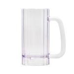 G.E.T. 00086-1-SAN-CL Shatter-Resistant Plastic Beer Mug / Stein, 16 Ounce, BPA Free (Set of 4)