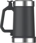 STANLEY Classic Bottle Opener Beer Stein 24 oz | Flip Up Lid and Heavy Duty Handle with Built In Bottle Opener | Insulated Stainless Steel Beer Mug | BPA-Free | Black 2.0