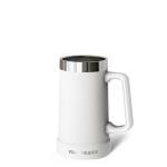 Frost Buddy Stein Buddy – 24oz Insulated Stainless Steel Beer Stein Mug with Handle – Keeps Beer Cold for Hours – Ideal for Tailgating, Parties, BBQs, and Gifts (White)