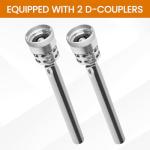 Togarhow 2.5 Gallon 10L Cleaning Keg Stainless Steel Beer Line Cleaner with 2D Coupler Keg Line Cleaning Kit Cleaning Keg for Beer Line Cleaning