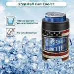 Stepstall 4-in-1 Can Cooler & Bottle Holder with Opener, Double Walled Stainless Steel Insulated, 12oz Beer Gifts for Men